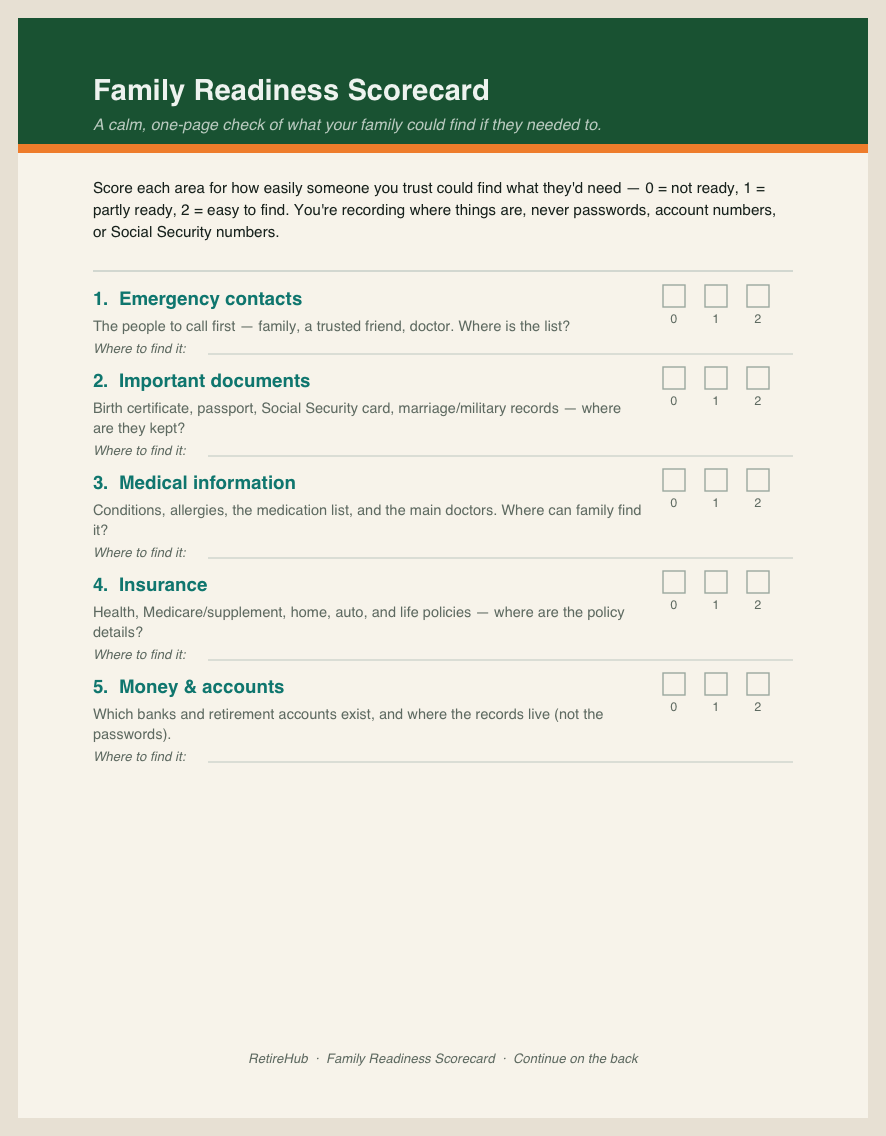 Production-file preview image for Family Readiness Handoff Print