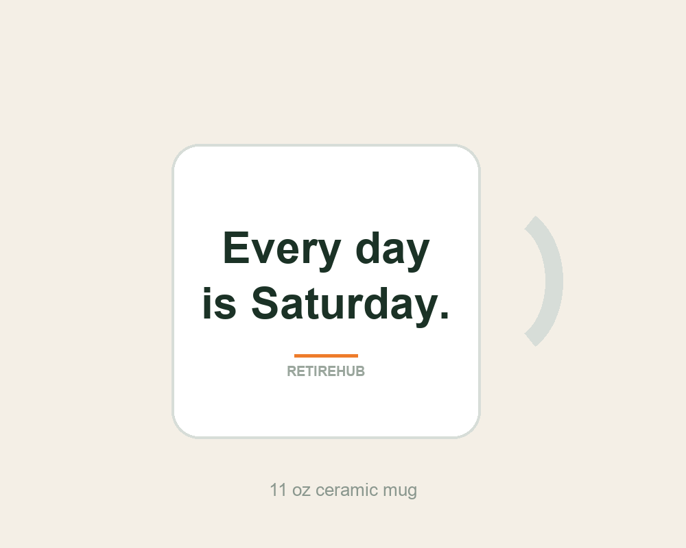 Preview of the RetireHub “Every Day Is Saturday” Mug